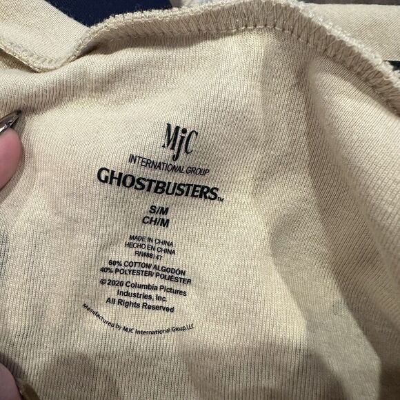 MJC Ghostbusters Pajama Set Size Small Proton Pack Adult Costume Tan Uniform - Picture 5 of 6